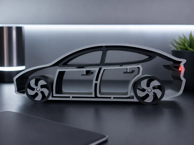 Tesla Model Y Inspired Silhouette Desk Decor