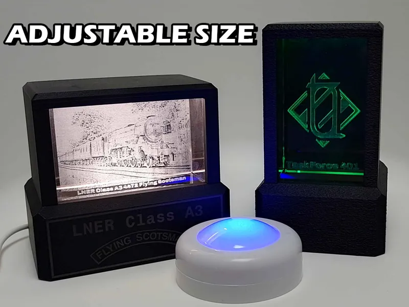Crystal K9 Stand – LED light - Parametric Design