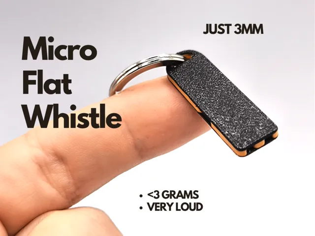 Mini Flat Whistle - Flat Design, Full Power