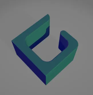 Simple hook for walls, ceilings, under desks, etc.