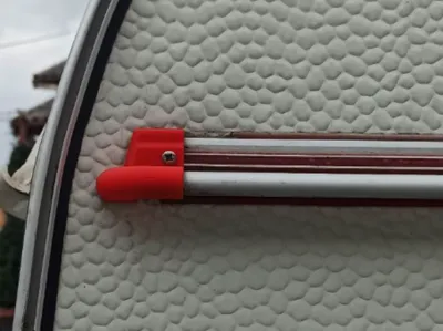 End cap for Wilk caravan keder rail