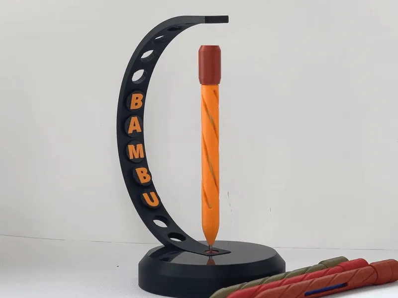 Magnetic Levitating Holder & 3 pen models view 2