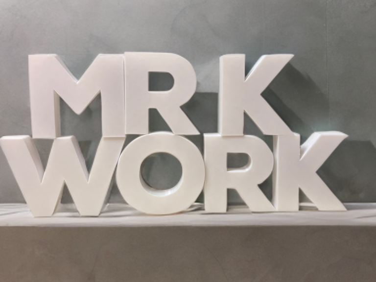Moderne Schriftart Buchstaben und Zahlen