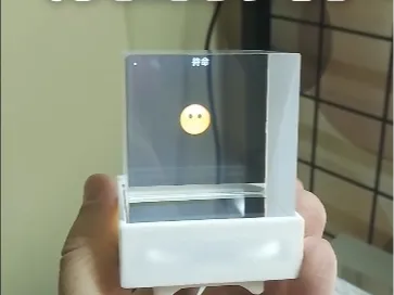 XiaoZhi AI shell, 50mm dichroic prism version transparent small TV shell