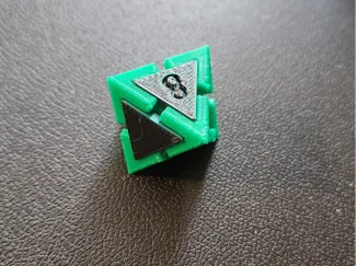 D8 dice with custom faces