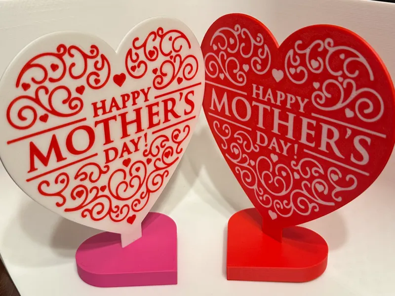 Happy Mother's Day Standing Heart