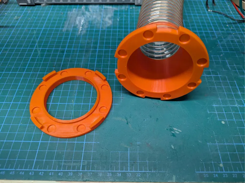 Magnetic Exhaust Coupler - 3" Flange to 60mm Hose
