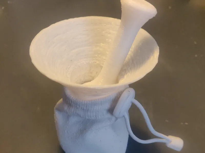 Chalk ball funnel and press