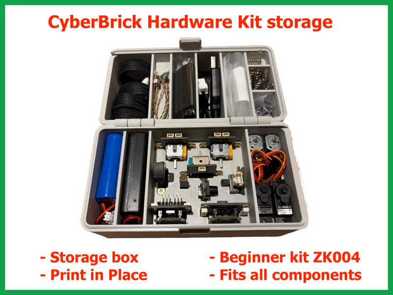 CyberBrick ZK004 Storage Box - Print in Place
