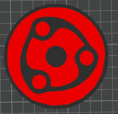 Madara Sharingan coaster Naruto 93mm Mangekyou