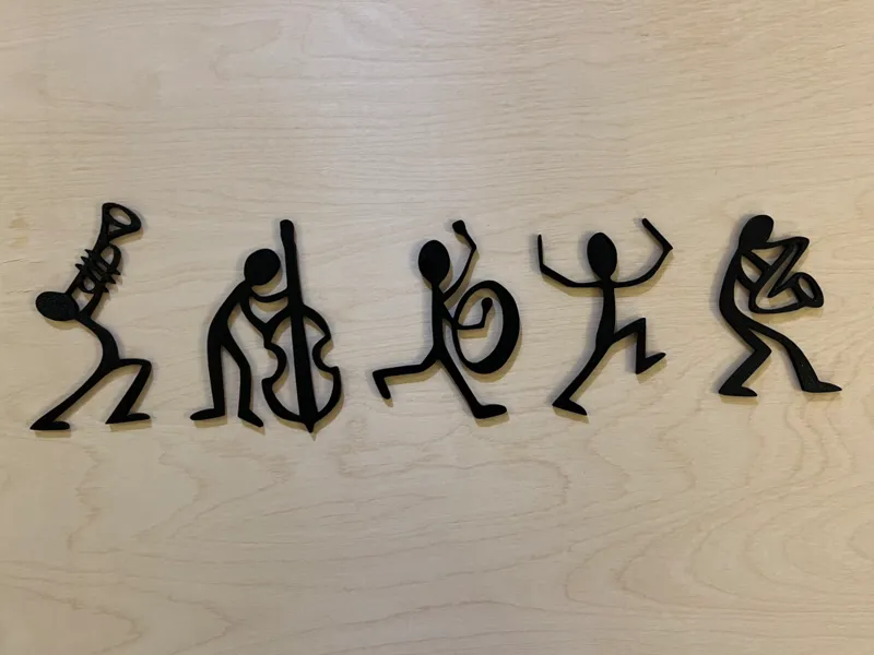 Silhouette Symphony: LargeScale Dollhouse Wall Art
