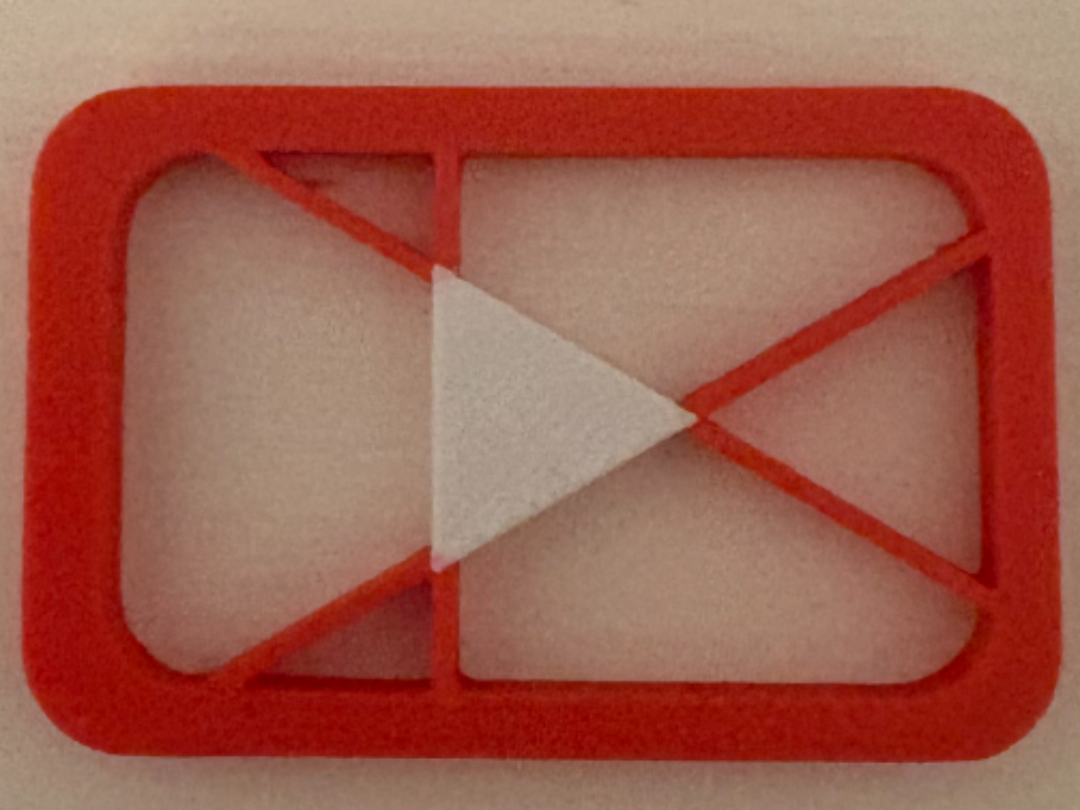 Wireframe Abstract Youtube Logo