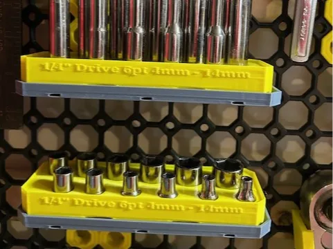 1/4" Drive Metric Socket Storage Multiboard