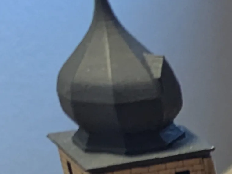 Zwiebelturm der Plassenburg für H0