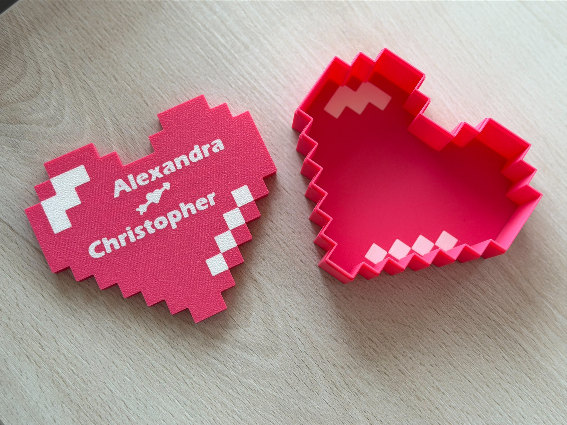 Pixel Heart – Valentine’s Gift Box (with Names)