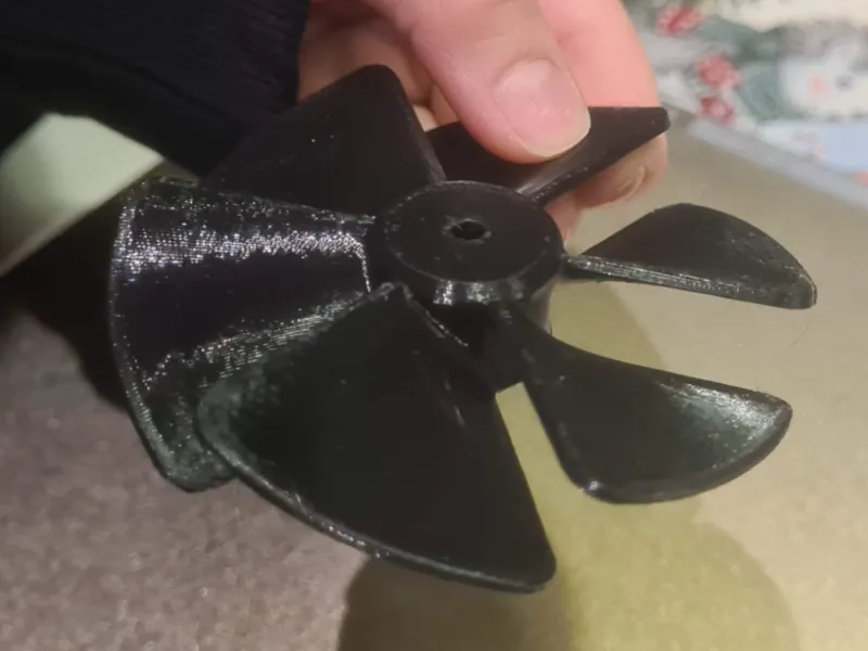 Fan blade d=80mm;  Shaft d=3.8mm