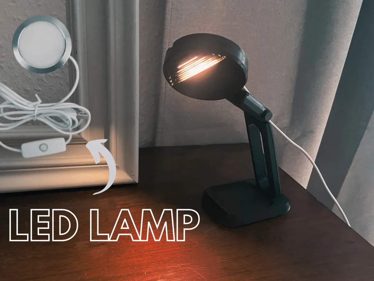 LED Desk Lamp 001 - Free 3D Print Model - MakerWorld