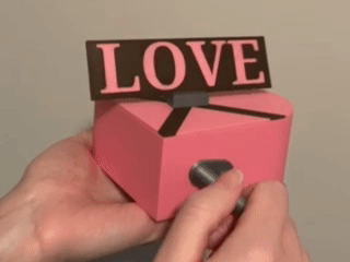 Heart Shaped Wind Up Box
