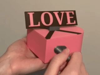 Heart Shaped Wind Up Box