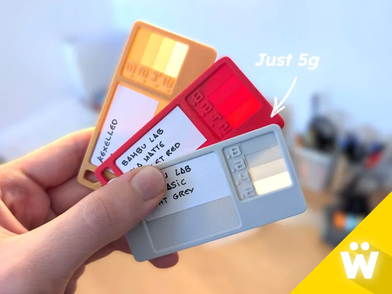 Ultimate Filament Sample Card with Storage Box