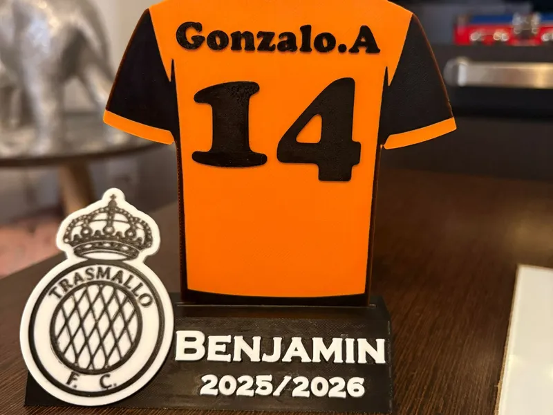 Trofeo Futbol personalizable 