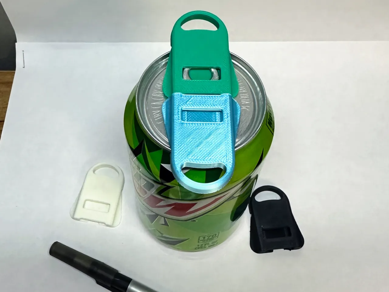 Beer Soda Can Opener & Lid Saver Cap & Keychain view 4