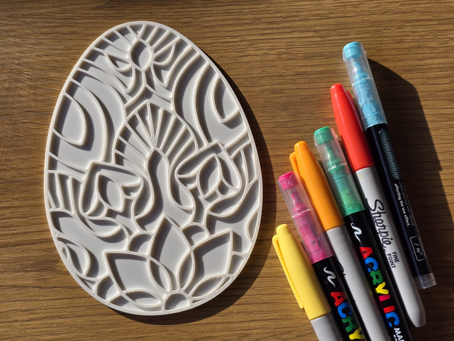 Easter Egg Mandala Coloring Floral Craft