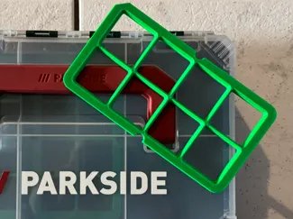 Gridfinity Base for Parkside Organizer Box 