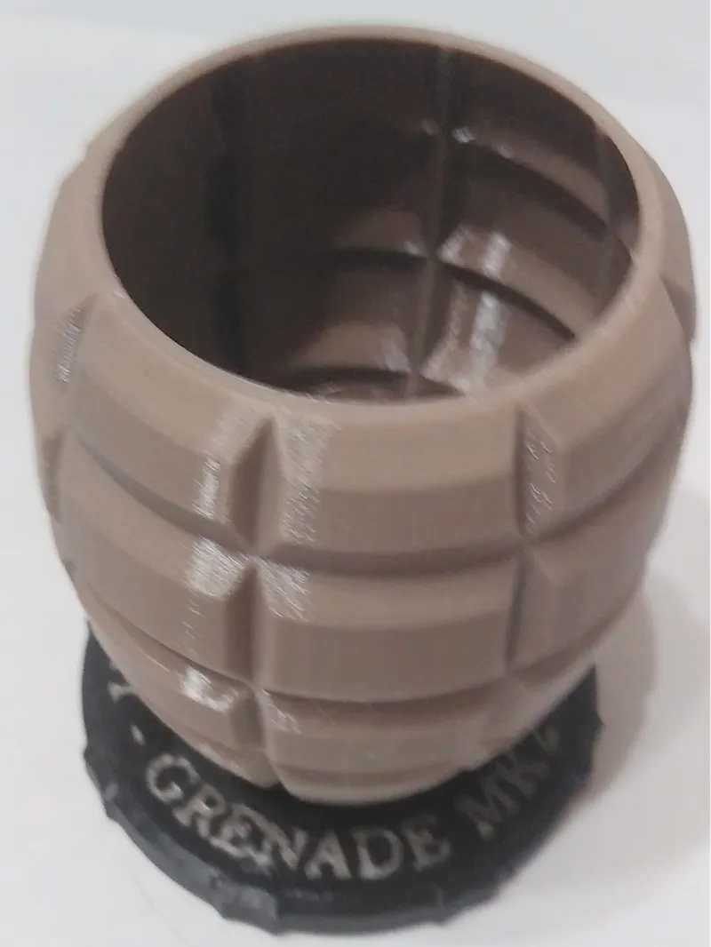 Pen Holder for Desk - MK2 Grenade 