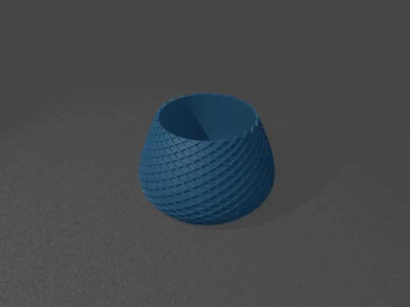 Small Vase Crossing lines