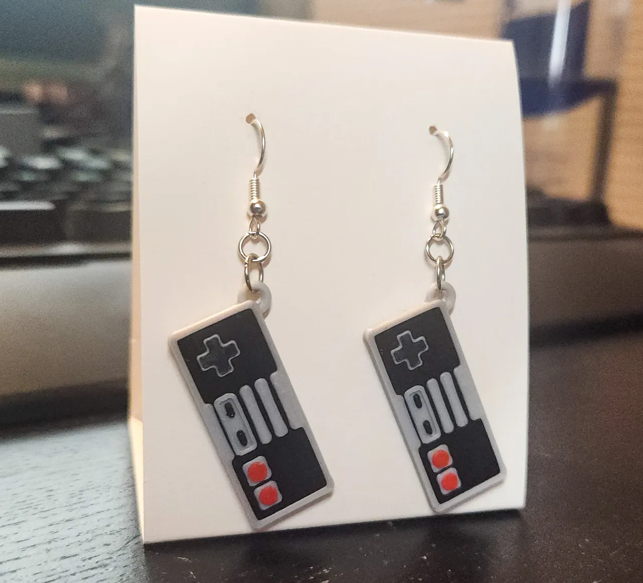 NES Controller Earrings view 2