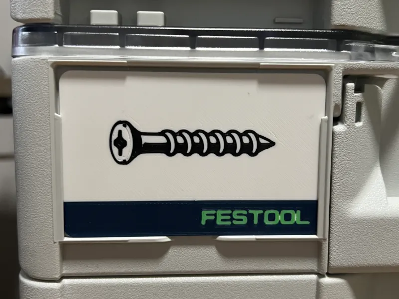 Festool Systainer Label - Screws