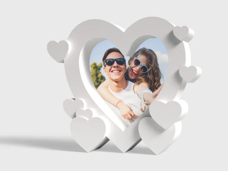 Heart Shaped Photo Frame