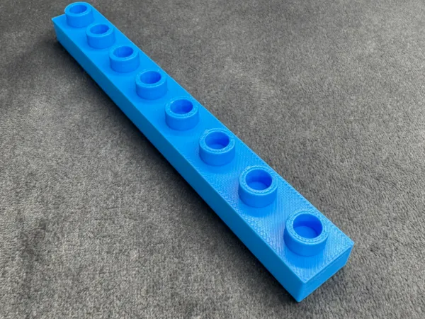 Plaque de construction 1x8 compatible Duplo