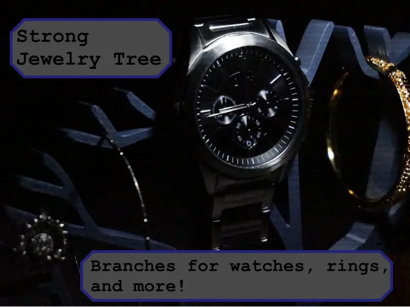 Jewelry Tree supports watches, bracelets, and more