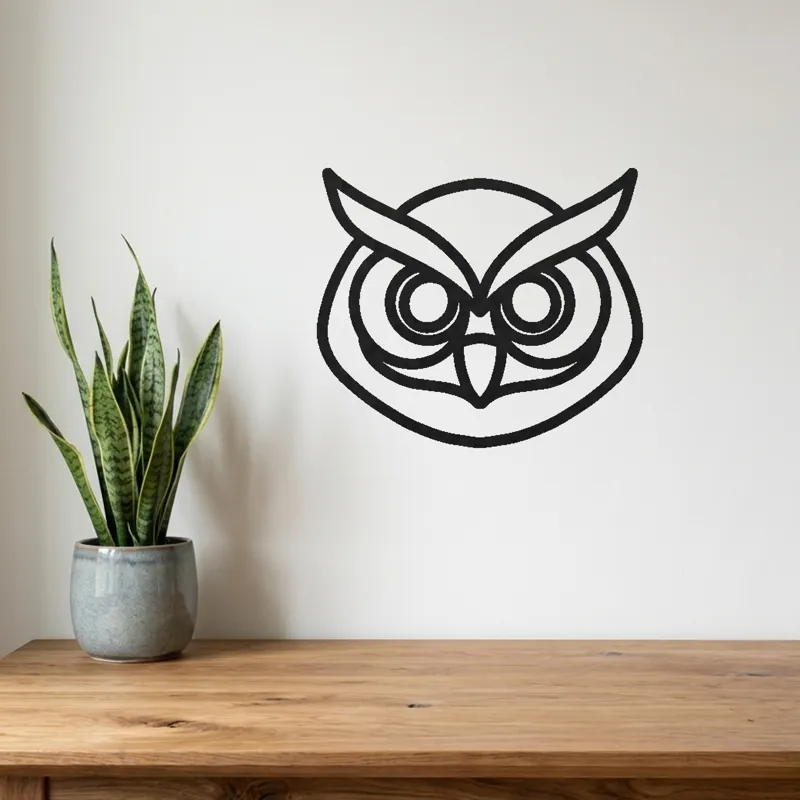 Wall art Owl Face
