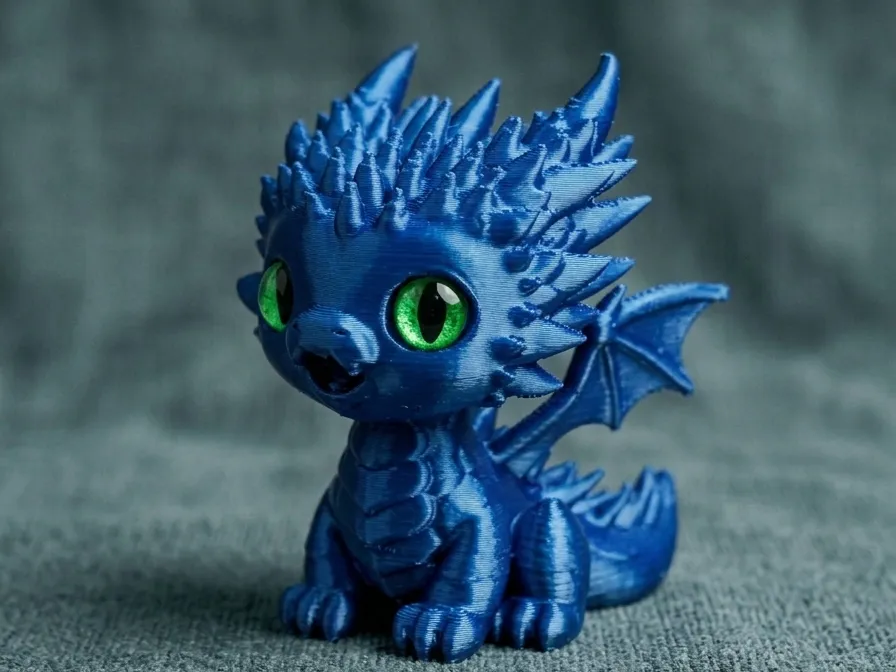 Baby Dragon – Cute Fantasy Figurine - Free 3D Print Model - MakerWorld