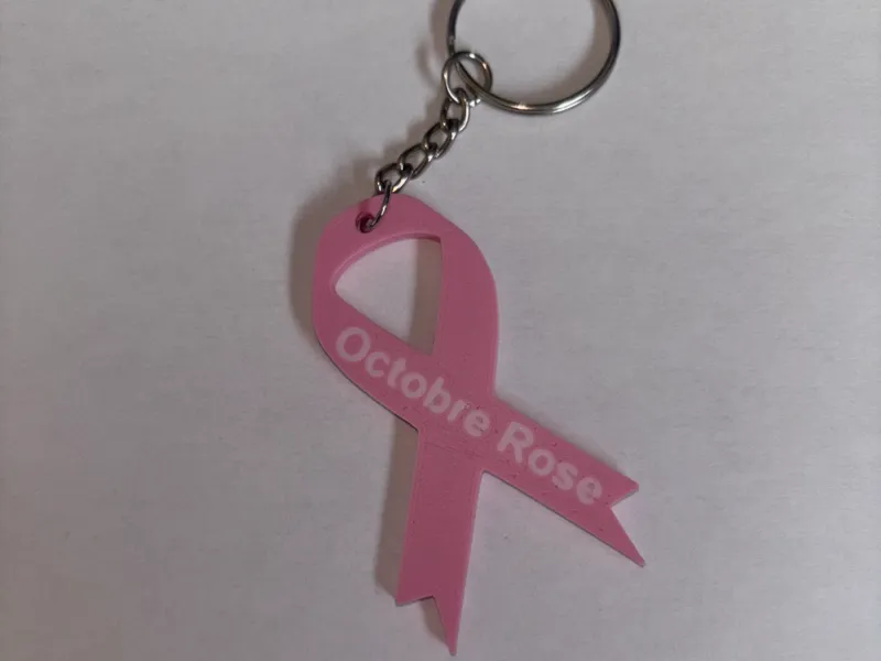 Porte clé Octobre Rose