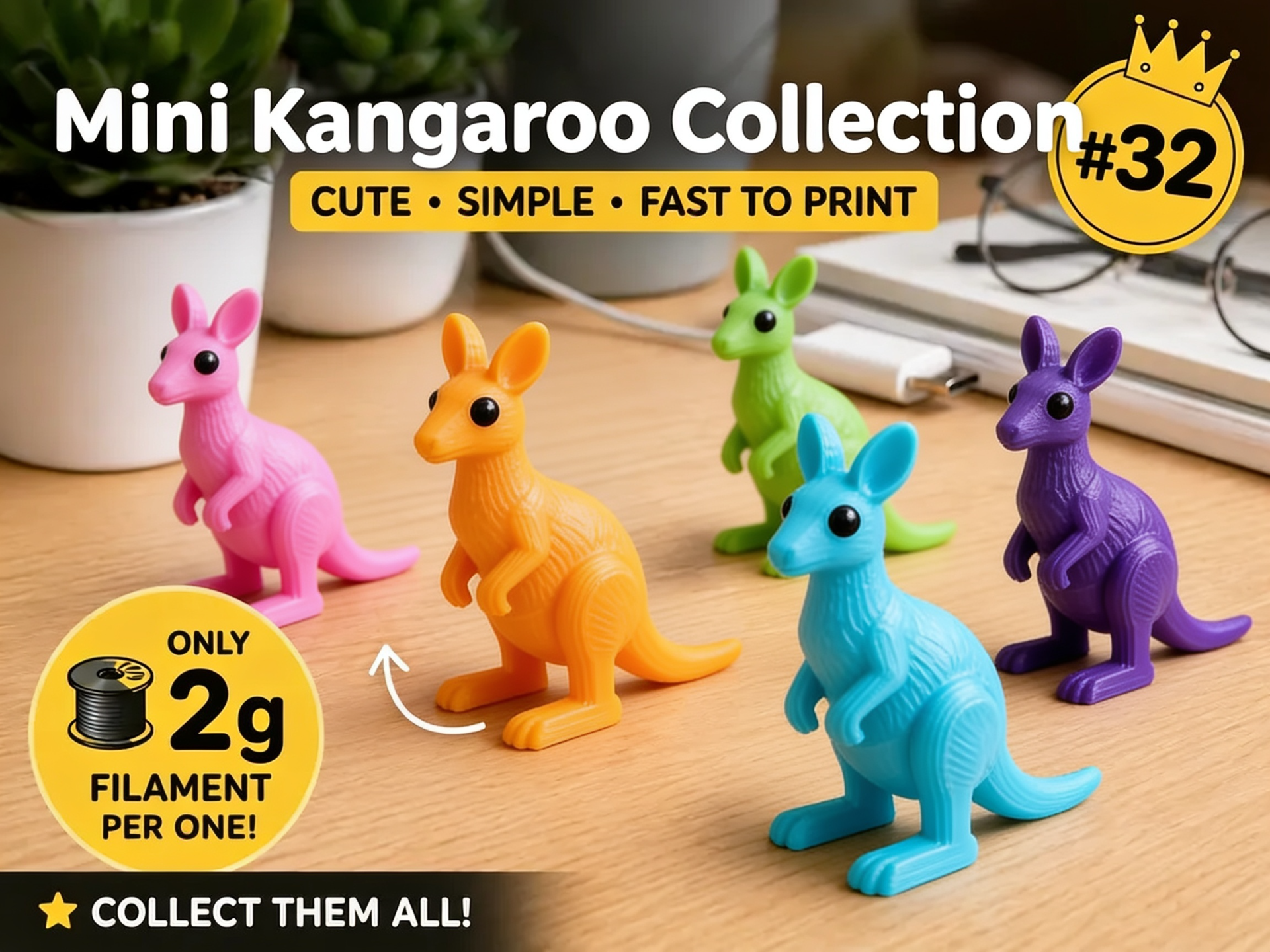 Mini Kangaroo Fidget - Micro Zoo