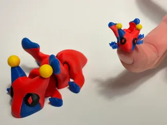 articulated baby jester dragon