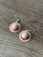 Beach Hat Earrings