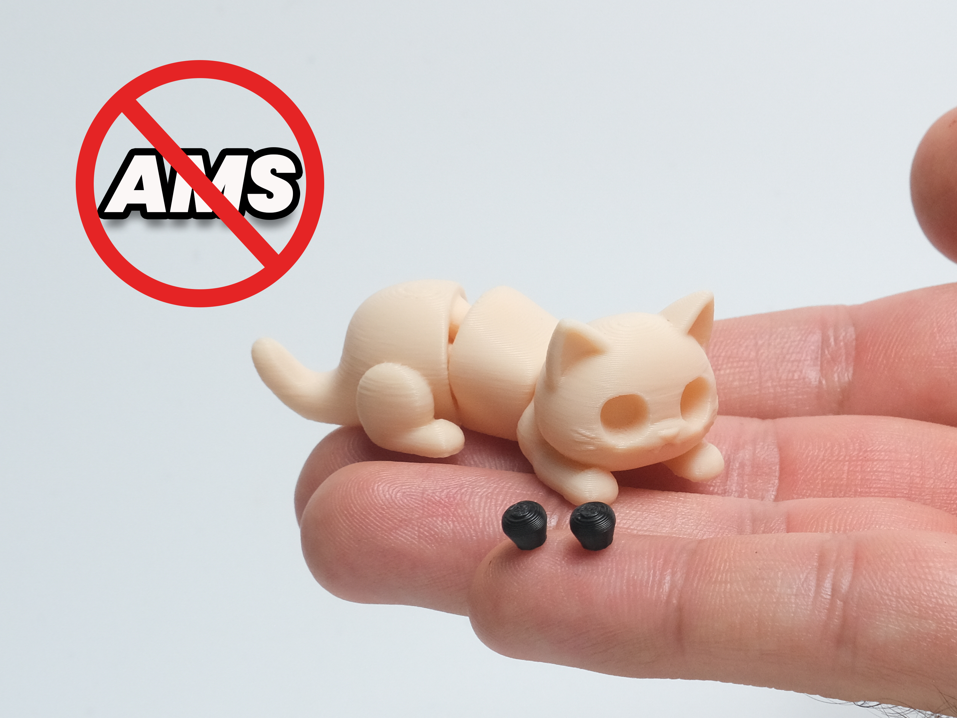 Miniatura 1 do modelo 3D Flexi Cat - No AMS