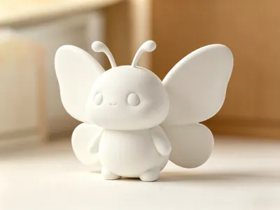 Dreamy Butterfly Dance: Cute Chibi Butterfly