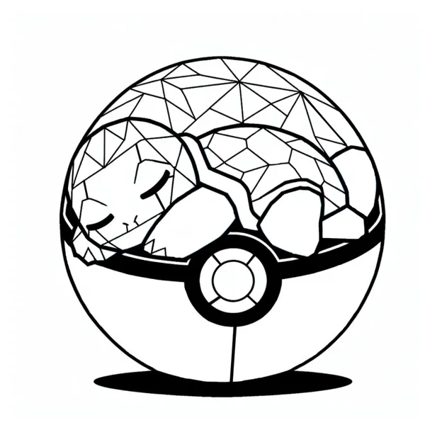 Figurine Carapuce dans sa Poké Ball