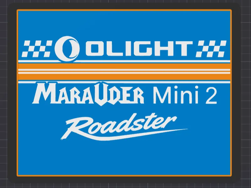 Olight Marauder Mini 2 Roadster Plaque