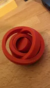 !RTFM! Fast+Quality PLA, 0.20 mm layer, 2 walls, 15% infill, The outer ring spins more-no issue