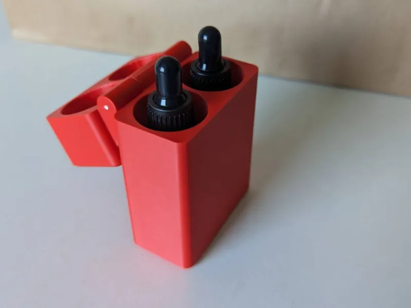 Pipette-flask 30ml container (hinged & magnets)
