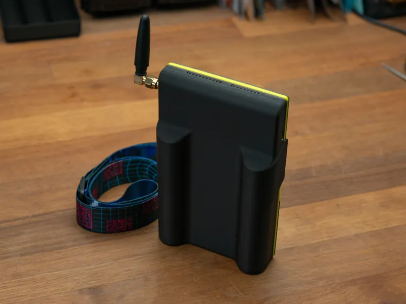 Slim case for WHY2025 event badge