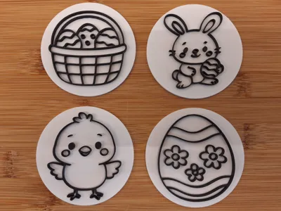 Sensory play : Easter stamp set