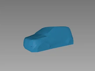 Fiat panda general body shape sculpture